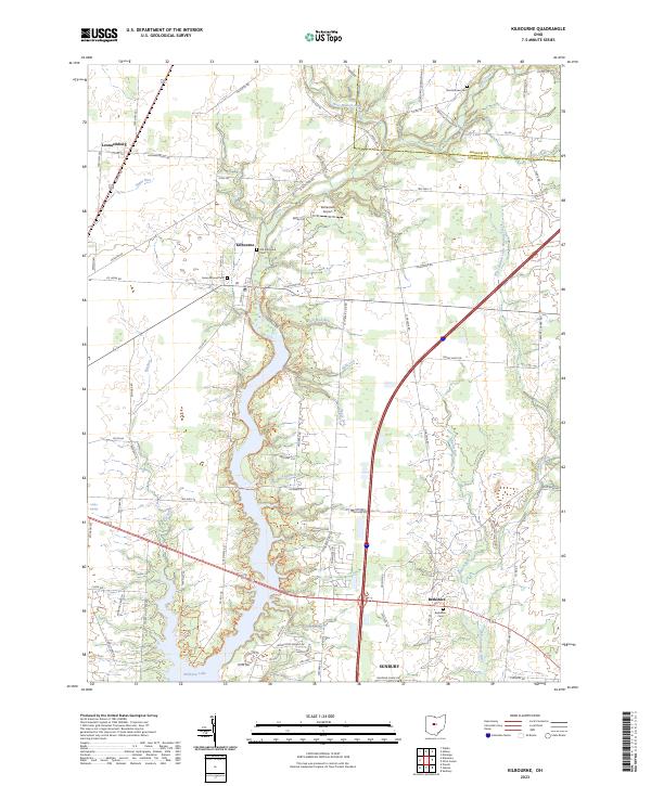 US Topo 7.5-minute map for Kilbourne OH