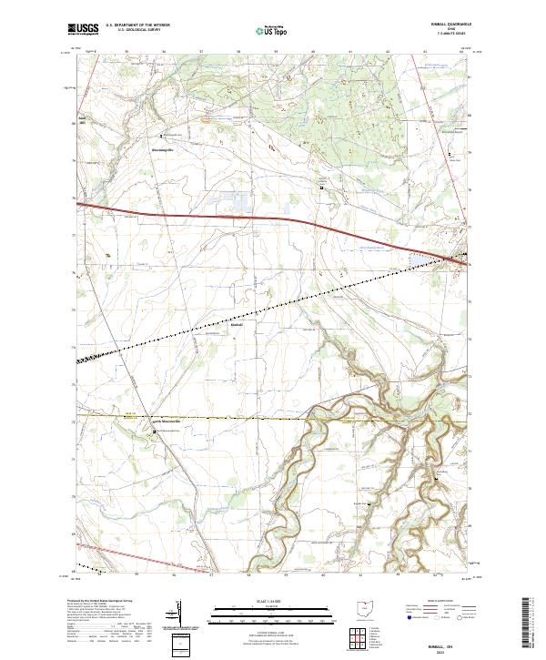 US Topo 7.5-minute map for Kimball OH