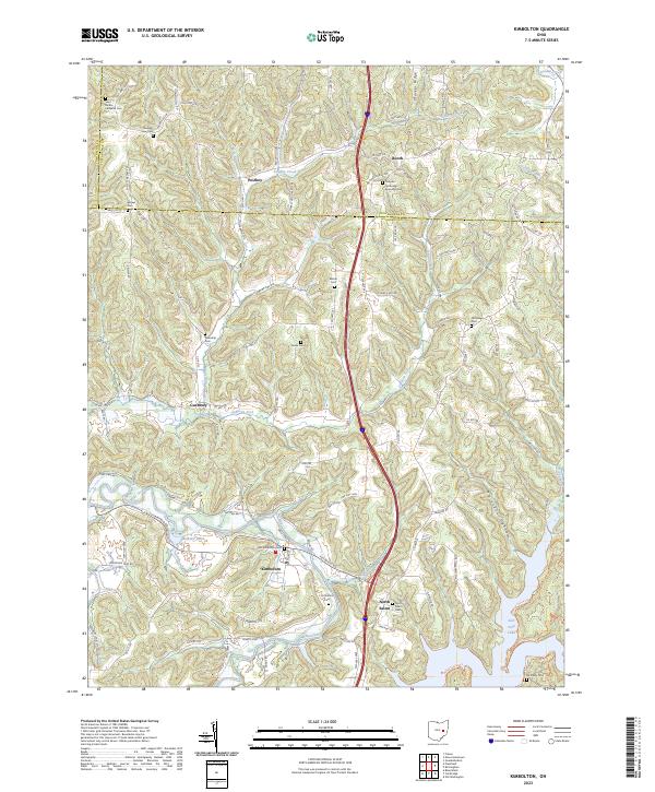 US Topo 7.5-minute map for Kimbolton OH