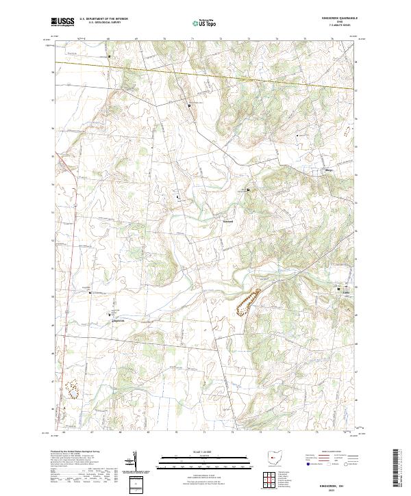 US Topo 7.5-minute map for Kingscreek OH