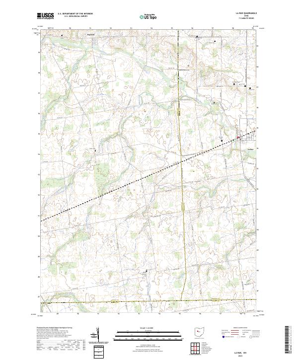 US Topo 7.5-minute map for La Rue OH