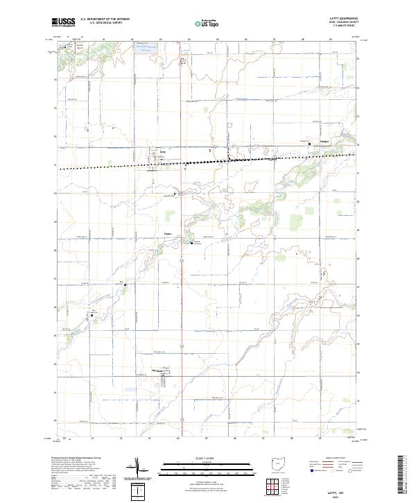 US Topo 7.5-minute map for Latty OH