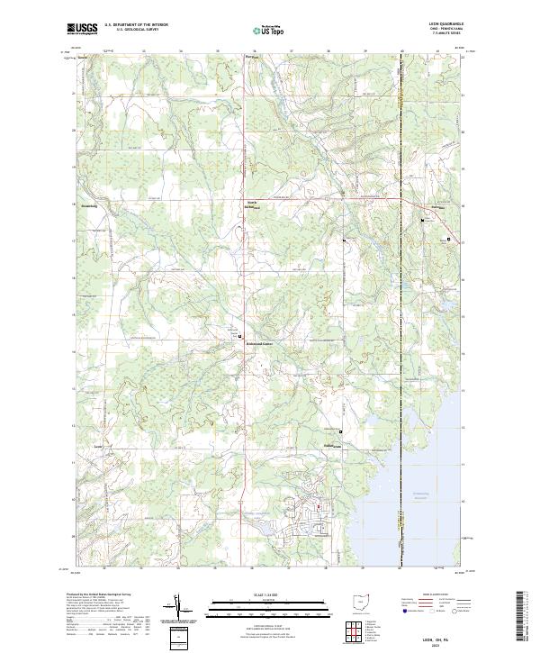 US Topo 7.5-minute map for Leon OHPA