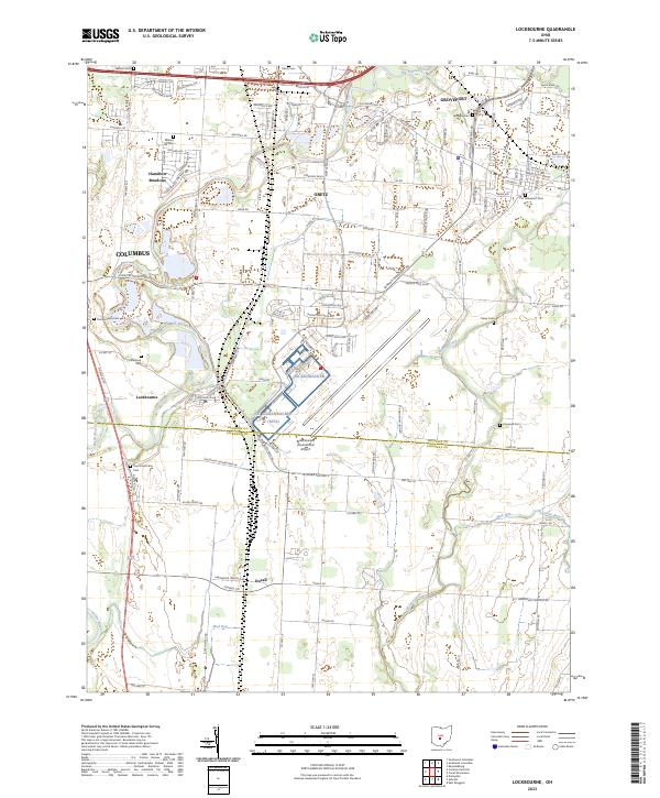 US Topo 7.5-minute map for Lockbourne OH