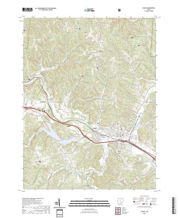 US Topo 7.5-minute map for Logan OH