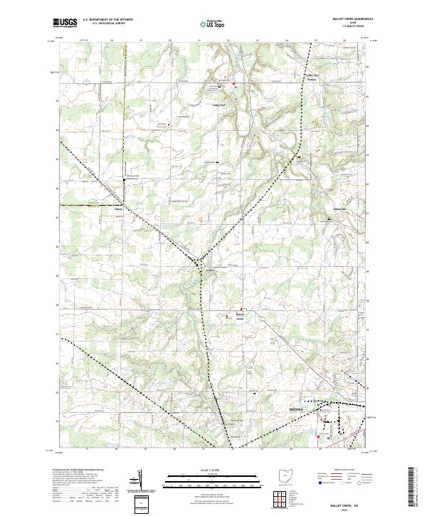 US Topo 7.5-minute map for Mallet Creek OH