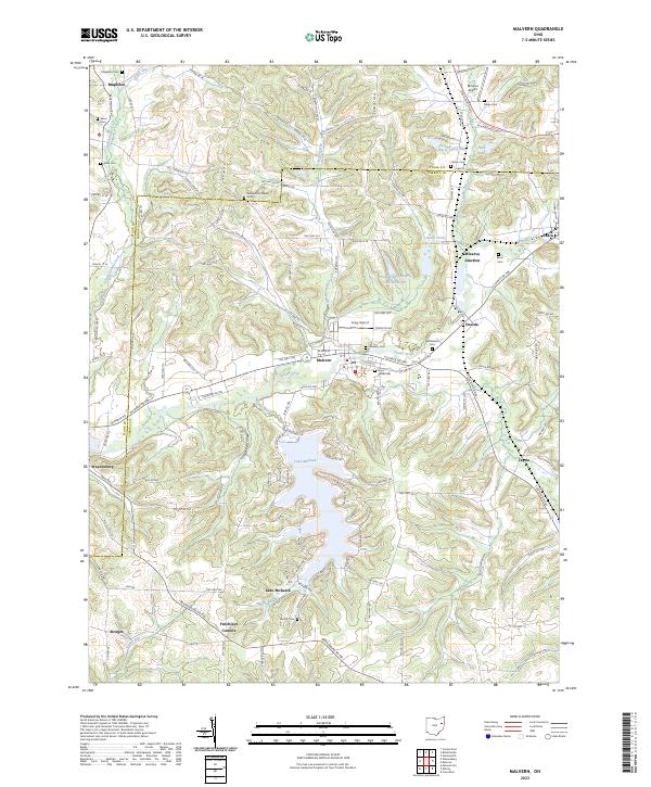 US Topo 7.5-minute map for Malvern OH