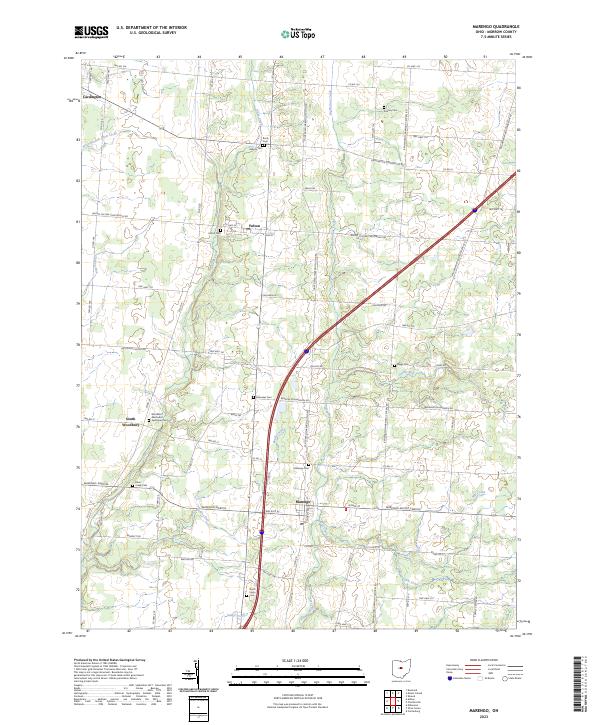 US Topo 7.5-minute map for Marengo OH