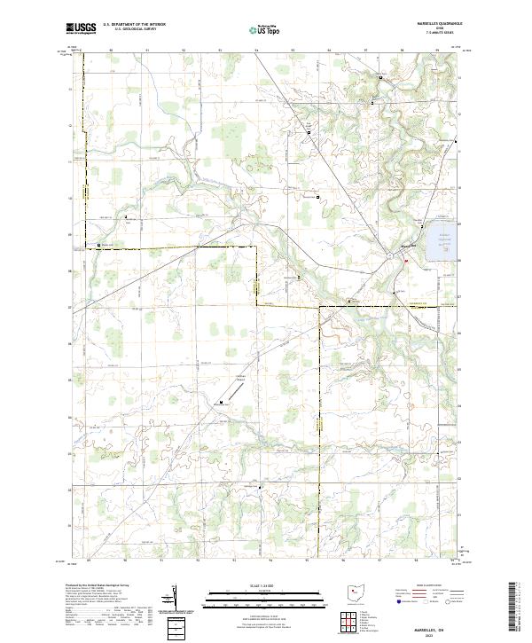 US Topo 7.5-minute map for Marseilles OH