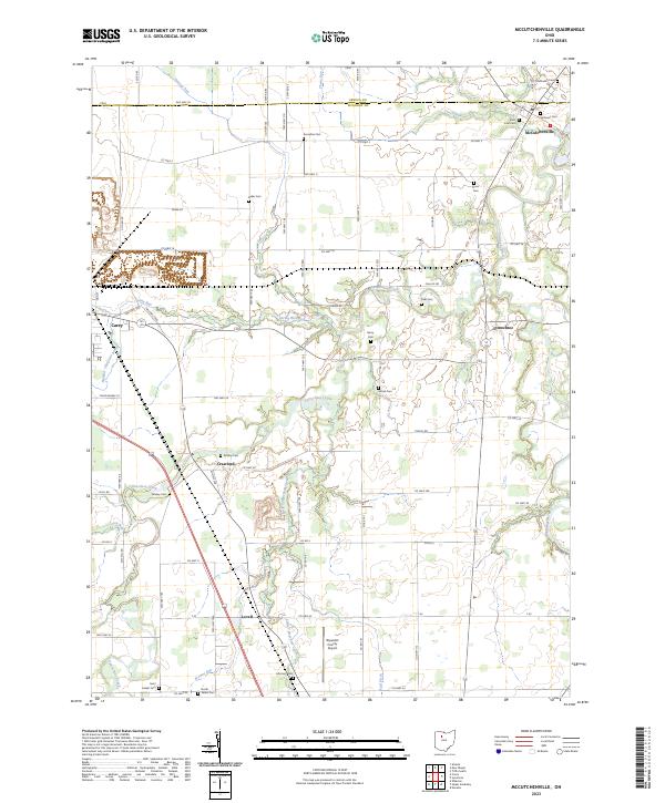 US Topo 7.5-minute map for McCutchenville OH