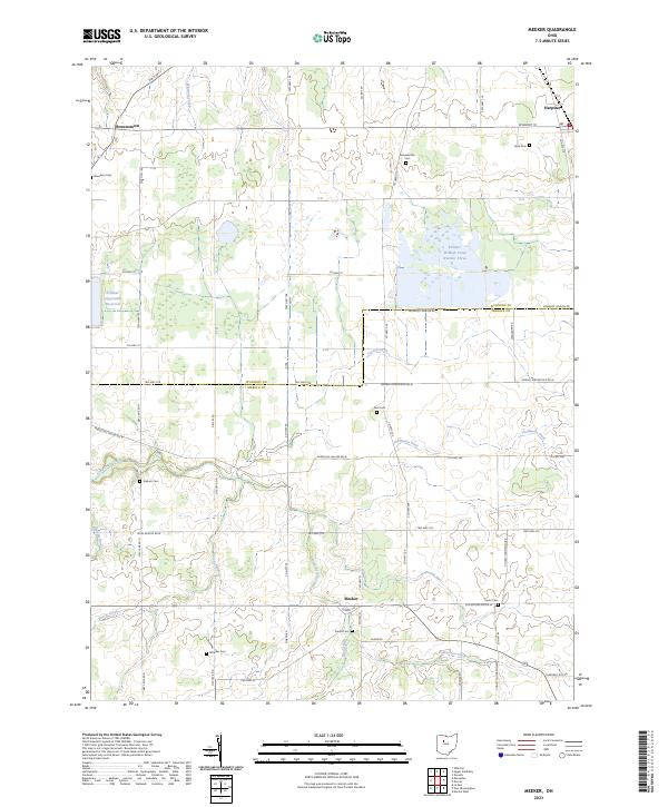 US Topo 7.5-minute map for Meeker OH