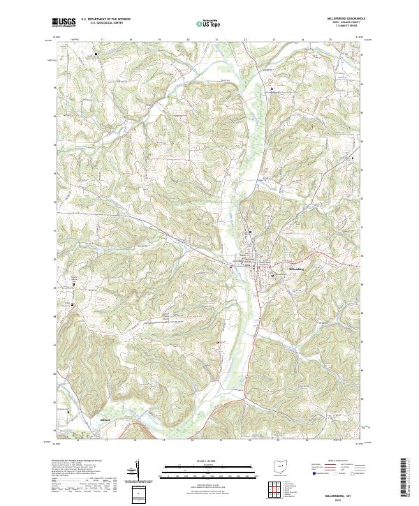 US Topo 7.5-minute map for Millersburg OH