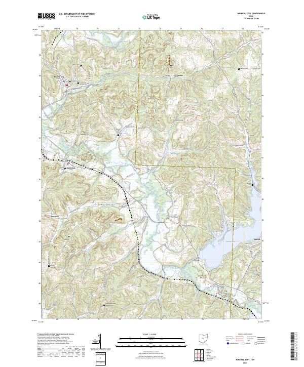 US Topo 7.5-minute map for Mineral City OH