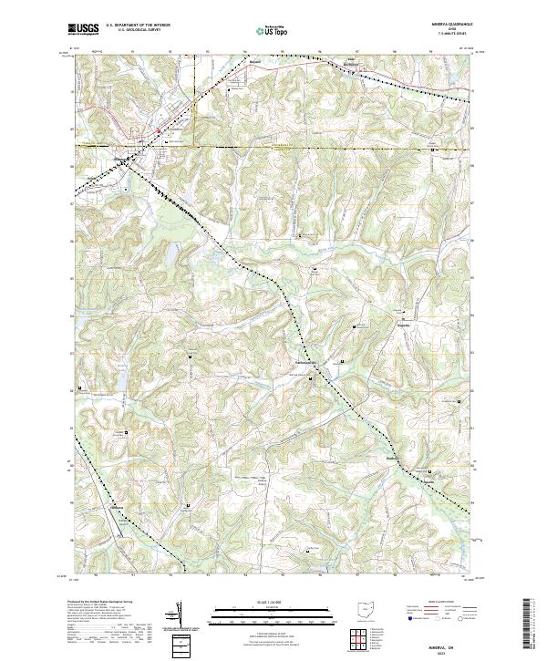 US Topo 7.5-minute map for Minerva OH