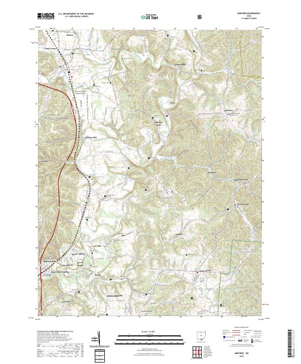 US Topo 7.5-minute map for Minford OH