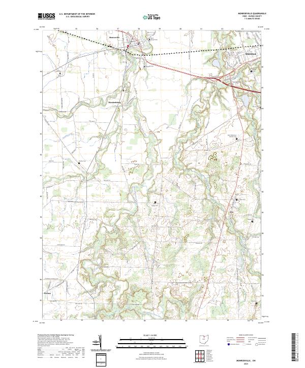 US Topo 7.5-minute map for Monroeville OH