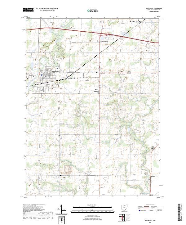 US Topo 7.5-minute map for Montpelier OH