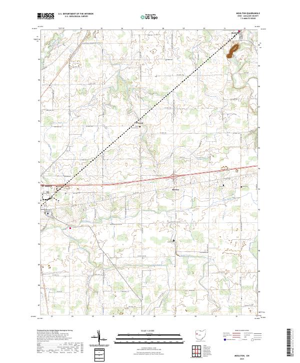 US Topo 7.5-minute map for Moulton OH