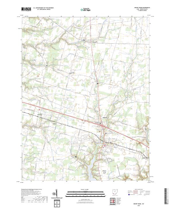 US Topo 7.5-minute map for Mount Orab OH