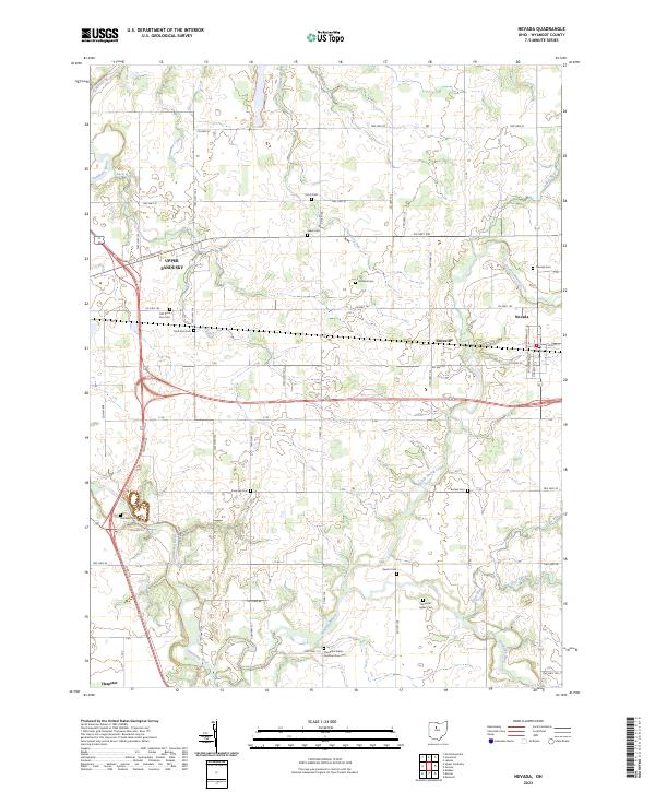 US Topo 7.5-minute map for Nevada OH