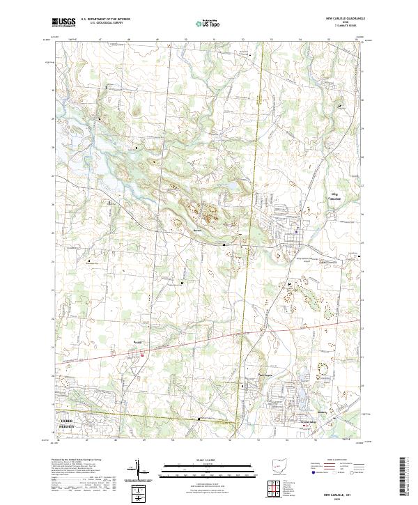 US Topo 7.5-minute map for New Carlisle OH