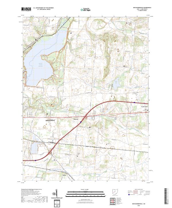 US Topo 7.5-minute map for New Moorefield OH