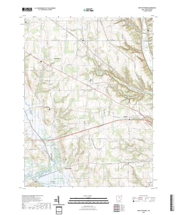 US Topo 7.5-minute map for New Pittsburg OH