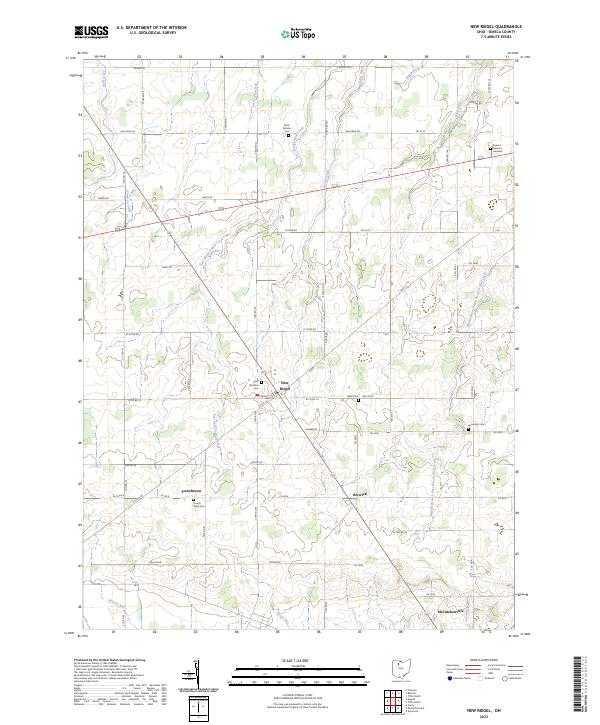 US Topo 7.5-minute map for New Riegel OH