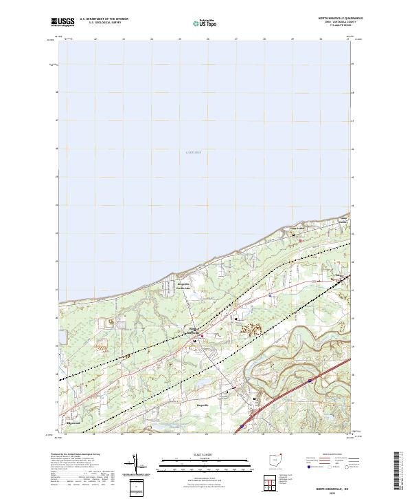 US Topo 7.5-minute map for North Kingsville OH