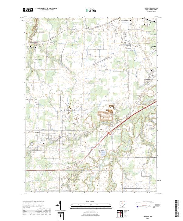 US Topo 7.5-minute map for Oberlin OH