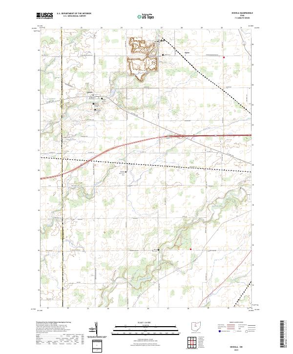 US Topo 7.5-minute map for Oceola OH