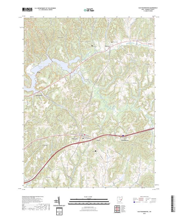 US Topo 7.5-minute map for Old Washington OH