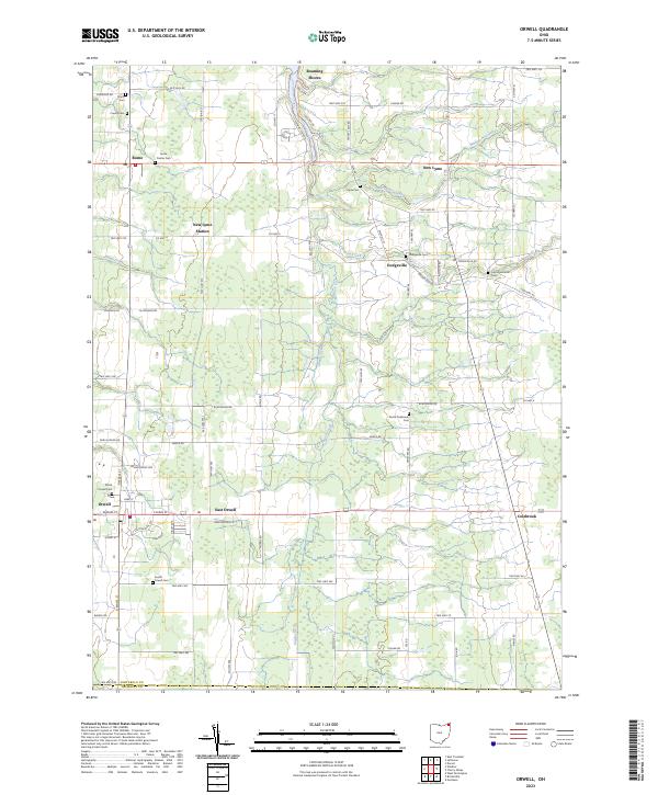 US Topo 7.5-minute map for Orwell OH