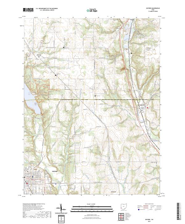 US Topo 7.5-minute map for Oxford OH