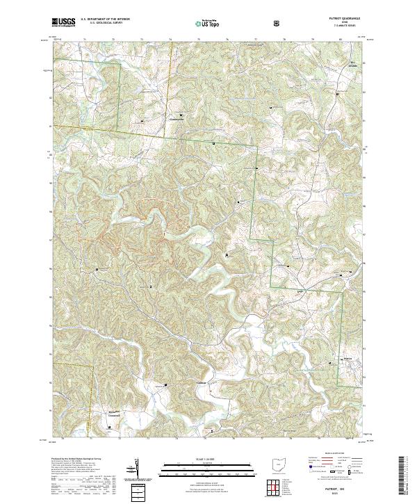 US Topo 7.5-minute map for Patriot OH