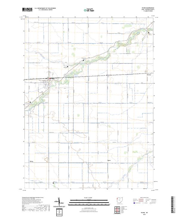 US Topo 7.5-minute map for Payne OH