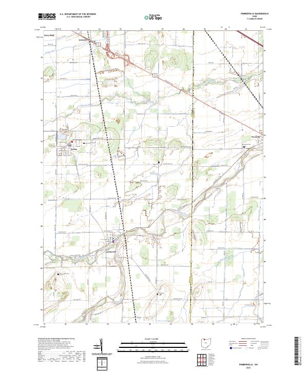 US Topo 7.5-minute map for Pemberville OH