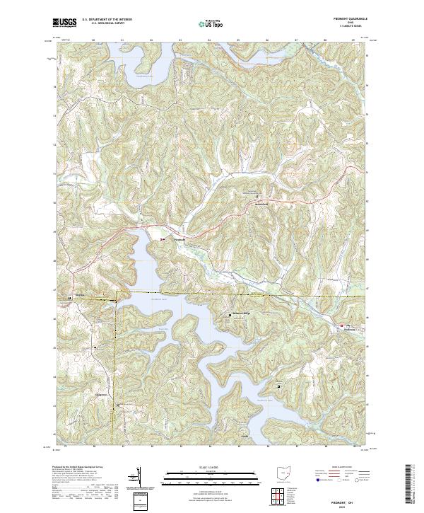 US Topo 7.5-minute map for Piedmont OH