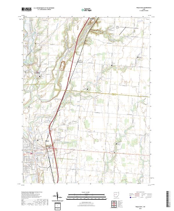 US Topo 7.5-minute map for Piqua East OH