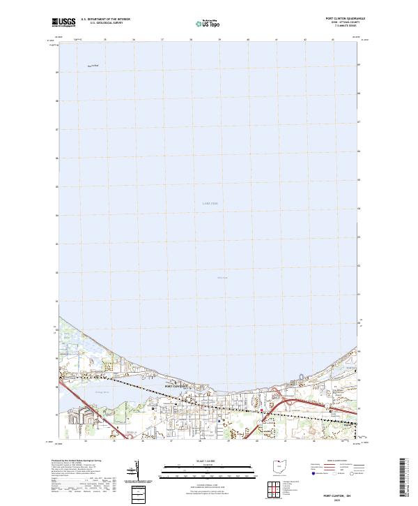 US Topo 7.5-minute map for Port Clinton OH