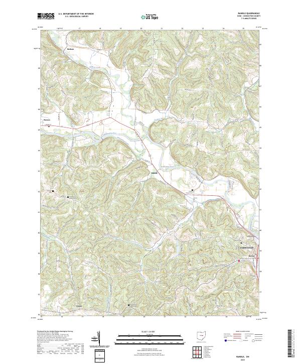 US Topo 7.5-minute map for Randle OH