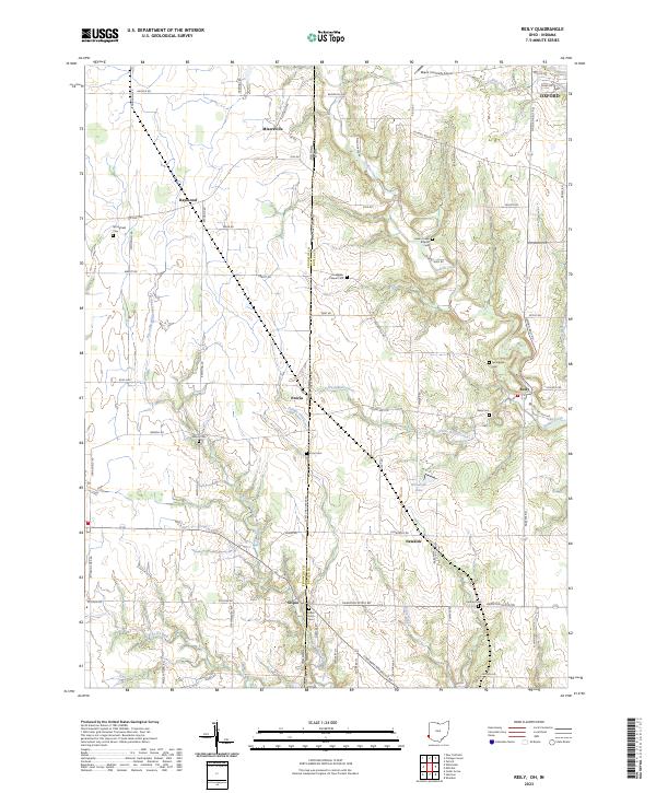 US Topo 7.5-minute map for Reily OHIN