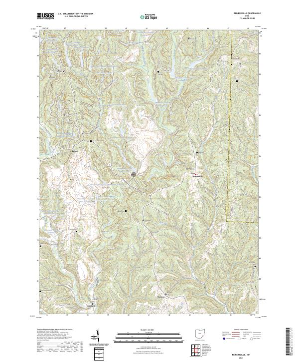 US Topo 7.5-minute map for Reinersville OH