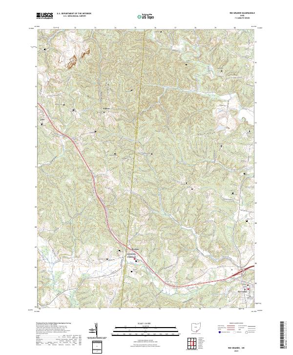 US Topo 7.5-minute map for Rio Grande OH