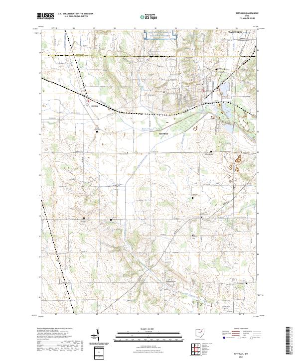 US Topo 7.5-minute map for Rittman OH