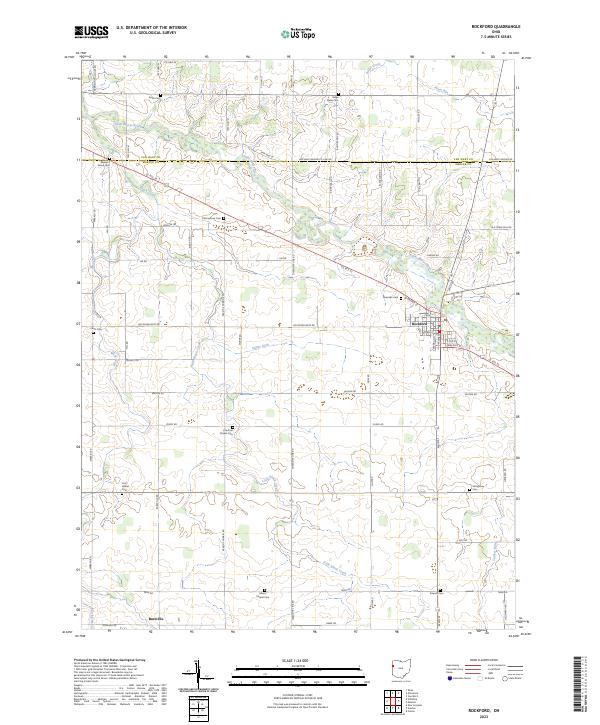 US Topo 7.5-minute map for Rockford OH