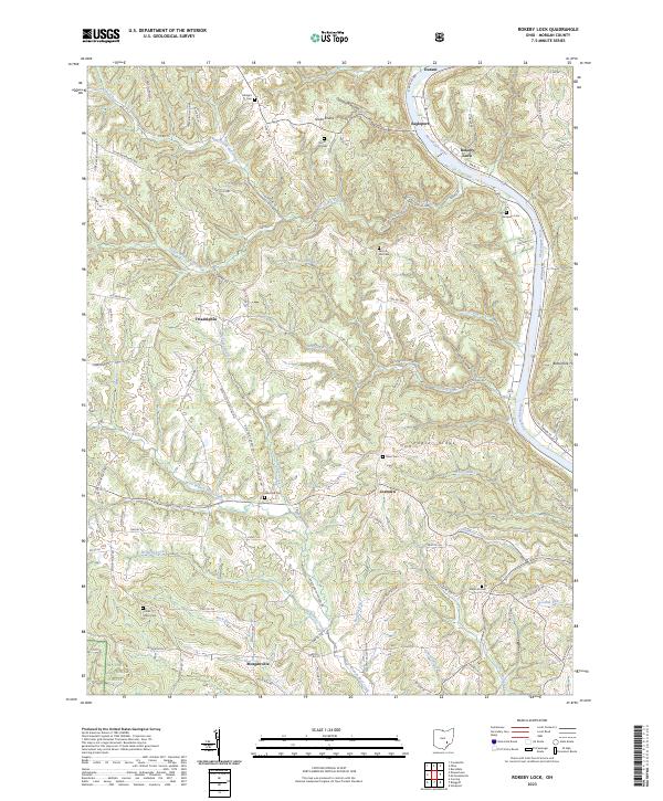 US Topo 7.5-minute map for Rokeby Lock OH