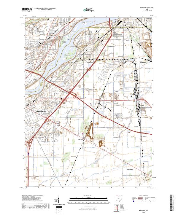 US Topo 7.5-minute map for Rossford OH