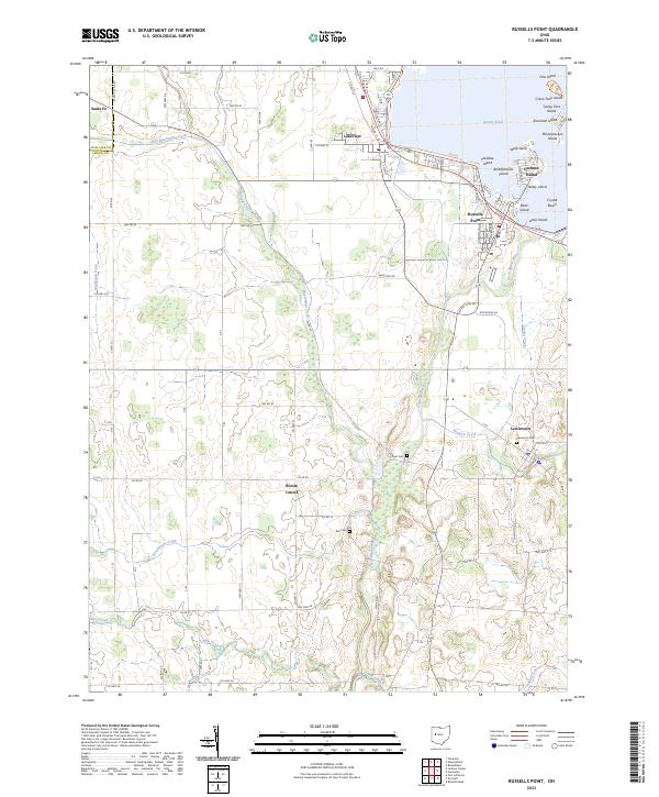 US Topo 7.5-minute map for Russells Point OH