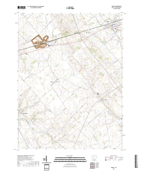 US Topo 7.5-minute map for Sabina OH